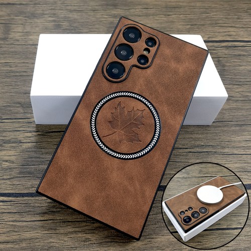 Magnetische leder hülle - leder,